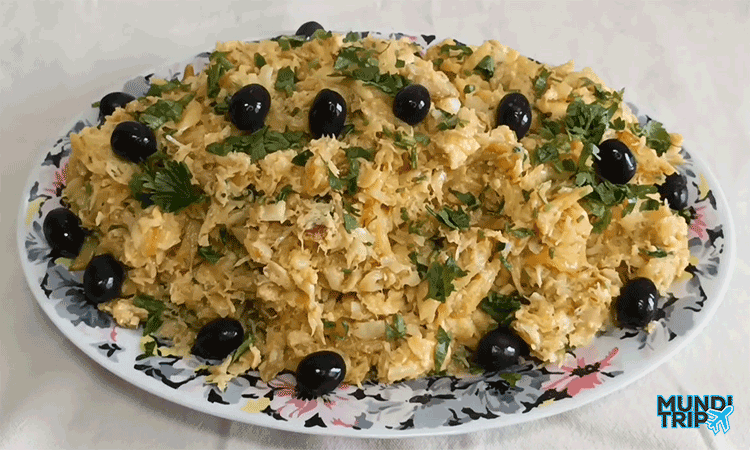 Prato Típico de Portugal Bacalhau à Brás